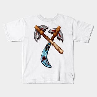 Native American Axes Kids T-Shirt